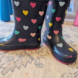 Colorful Heart Rain Boots